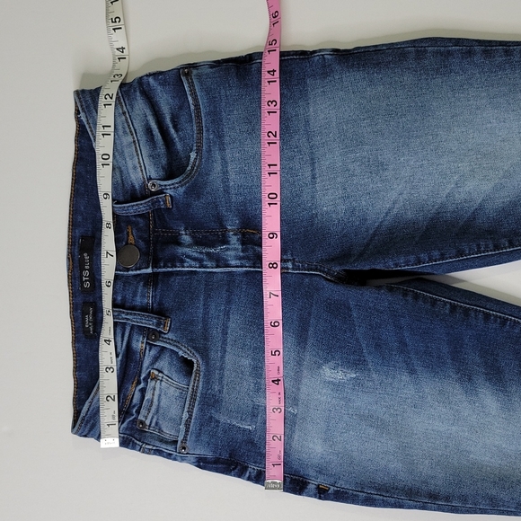 STS Blue Distressed Emma Ankle Skinny Jeans SZ 25 - Picture 4 of 16